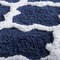 Hastings Home 100 Percent Cotton Trellis Bathroom Mat - 24x60 inches - Navy 823476FSO - alternate 3